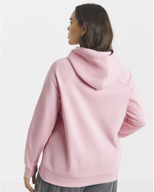 Under Armour Pink Rival Shimmer Hoodie