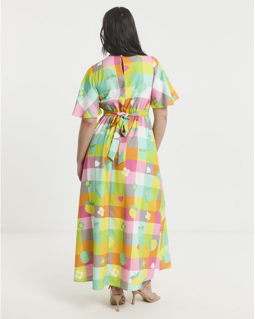 Twisted Wunder White Ziggy Check Dress