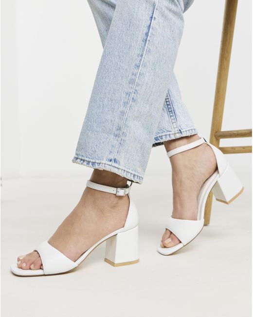 Simply Be Blue Barely There Sandals Extra Wide Fit