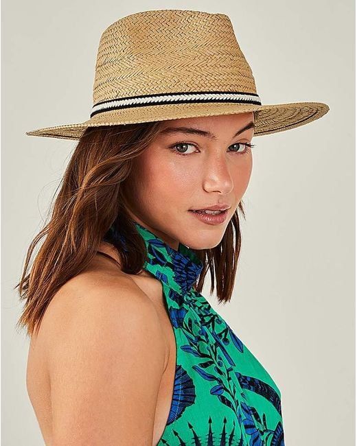 Accessorize Natural Monotone Trim Trilby