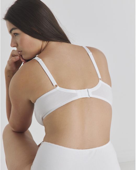 Pretty Secrets White 2 Pack Lace Non Wired Full Cup Bras