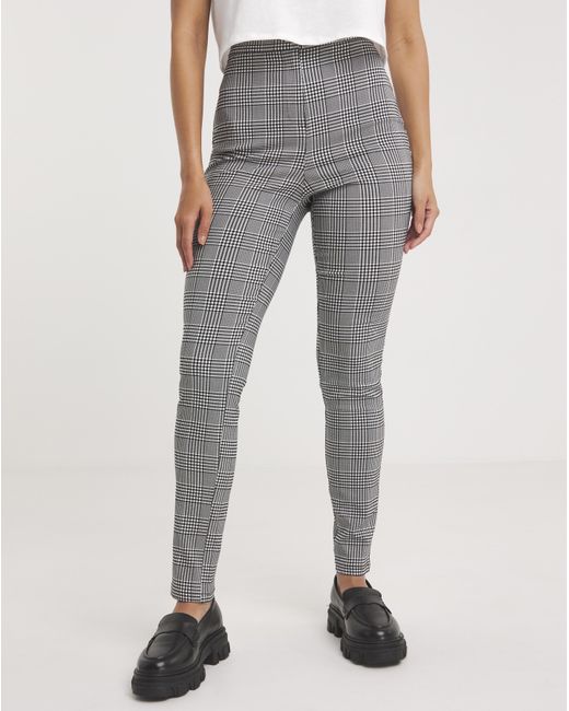 Simply Be White High Waisted Skinny Trousers