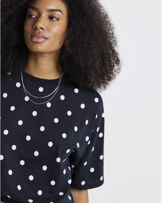 Simply Be Blue Slub Crew Neck T-Shirt (Standard Solid)