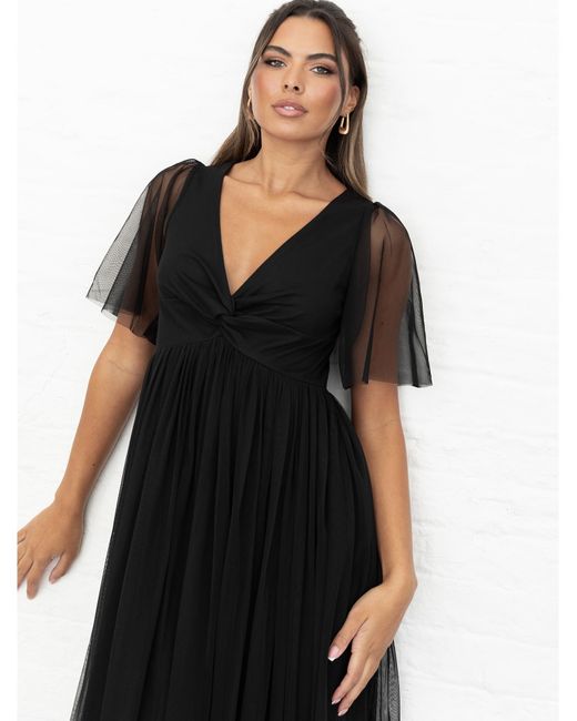 Anaya with love Black Anaya Plain Dress