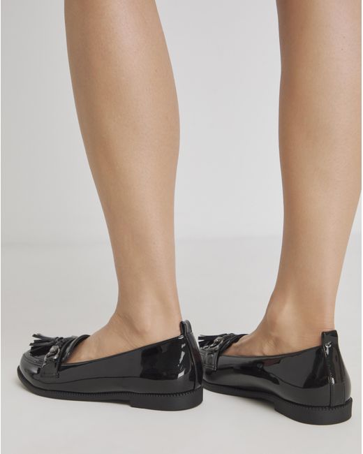 Simply Be Gray Low Cut Tassel Loafer Ex Wide