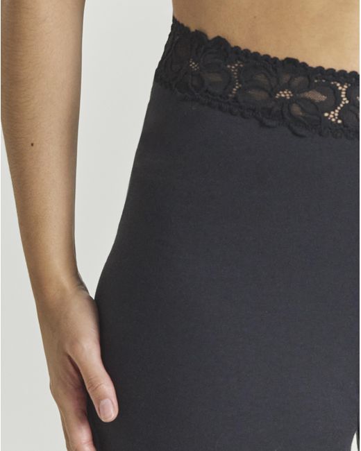 Pretty Secrets Black 2 Pack Lace Trim Shorts