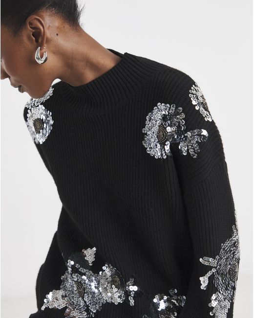 Joe Browns Black Sequin Jumper