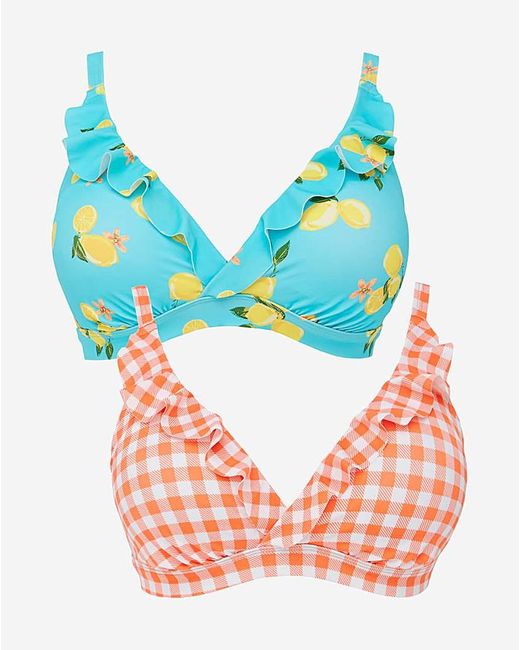 Simply Be Blue Value 2 Pack Bikini Tops