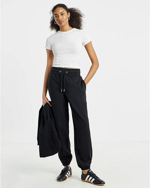 Simply Be Black Core Oversized Joggers