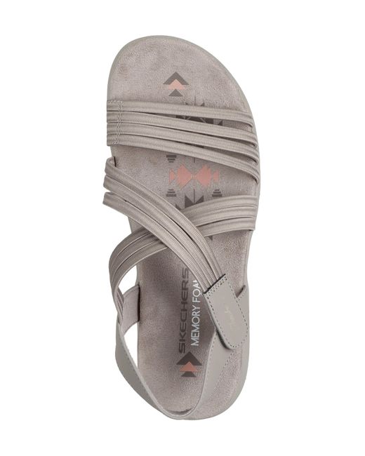 Skechers White Reggae Standard Sandals
