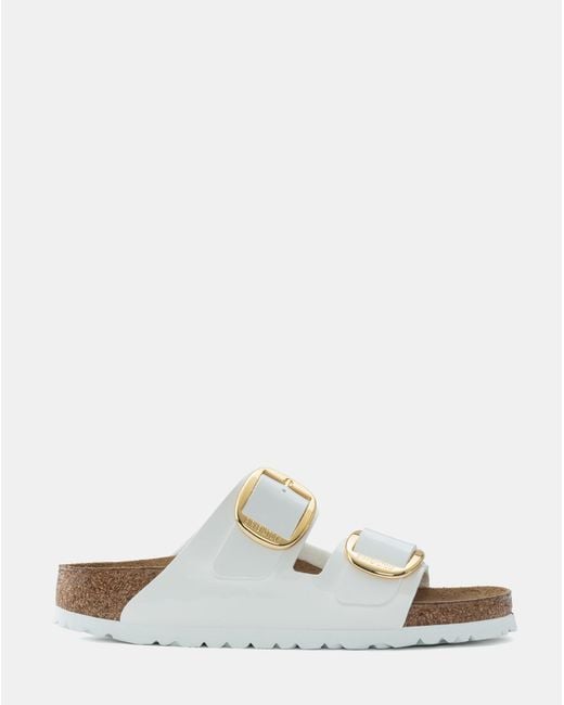 Birkenstock White Arizona Big Buckle Sandals