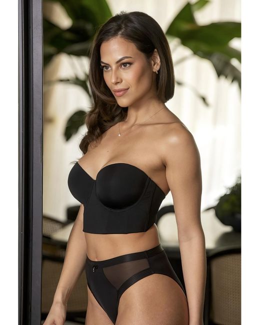 Pour Moi Black Pour Moi Definitions Longline Bra
