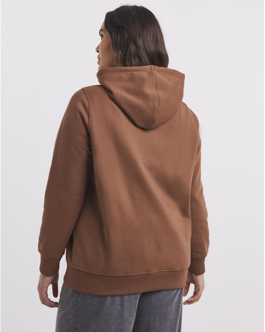Snowdonia Brown Logo Hoodie