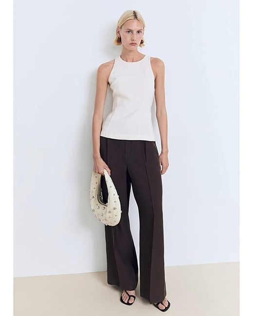 Mango Metallic A-Line Blouse