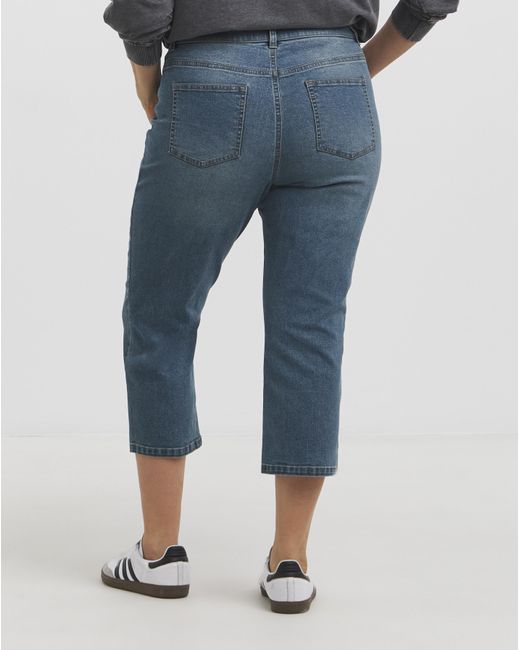 Simply Be Blue 24/7 Slim Crop Jeans