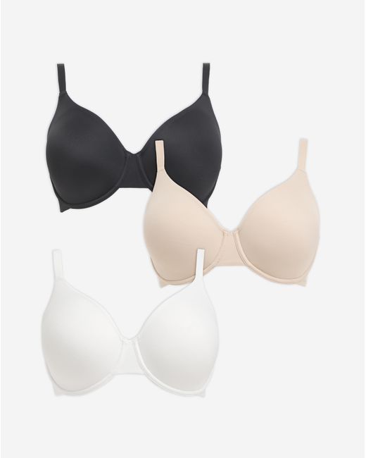 Pretty Secrets White 3 Pack Claire Micro Full Cup Wired Bras