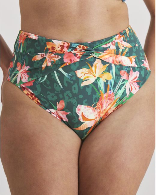 MAGISCULPT Multicolor Twist Front Bikini Bottoms