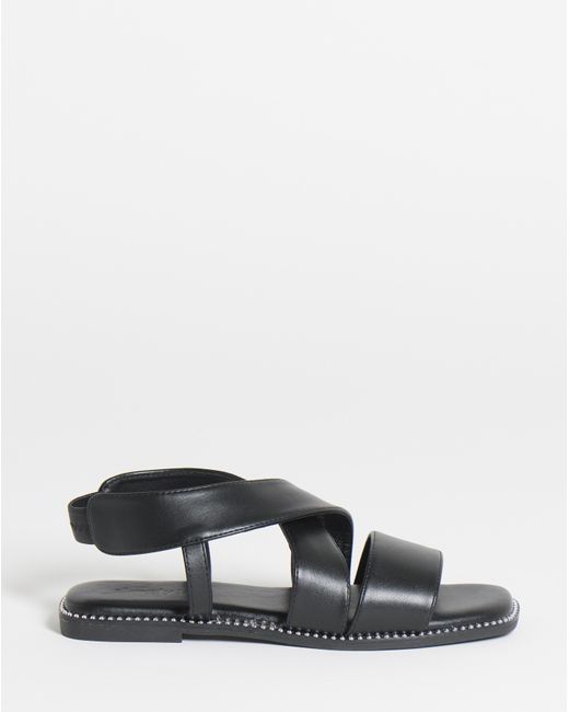 Simply Be Blue Elasticated Flat Sandals Extra Wide Fit