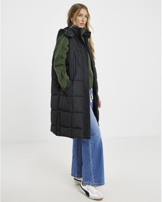 Simply Be Green Square Quilt Padded Body Warmer