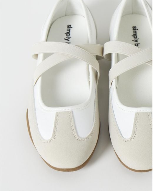 Simply Be Blue Ballet Trainer Wide