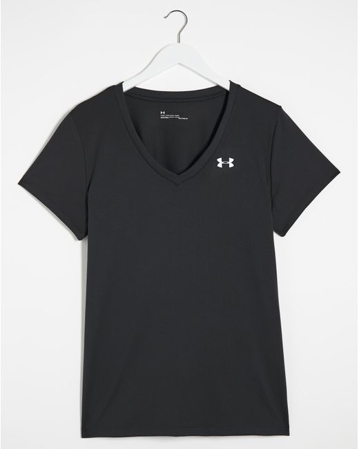Under Armour Black Tech V Neck T-Shirt