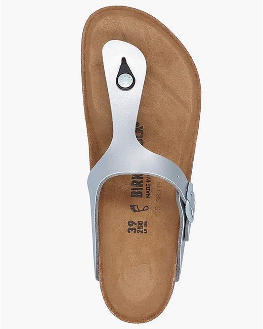 Birkenstock White Gizeh Toe Post Sandals