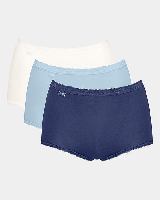 Sloggi Blue 3Pk Basic Maxi Knicker Multi