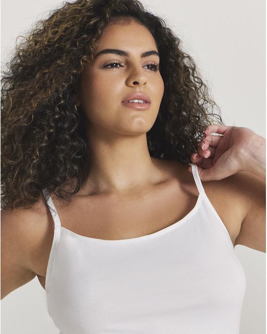 Pretty Secrets White 3 Pack Cotton Vests