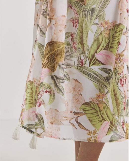 MAGISCULPT Metallic Maxi Beach Kaftan