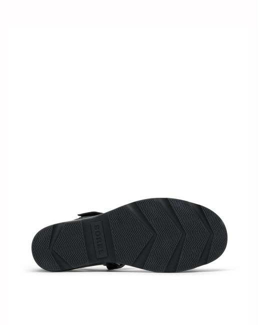 Sorel Black Joanie Iv Y Strap Wedge
