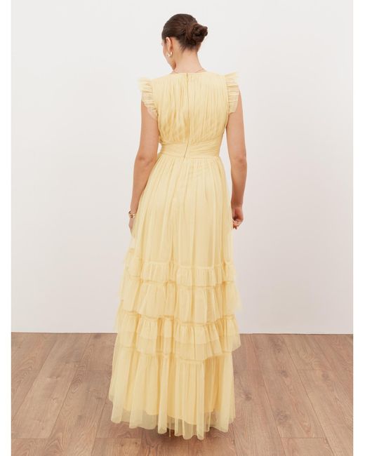 Anaya with love Natural Plain Dress