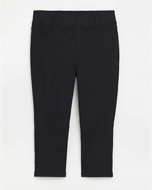Simply Be Black Pull On Capri Jegging