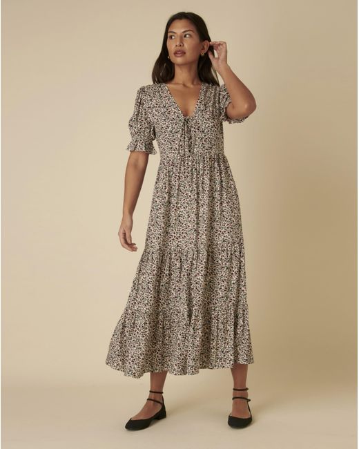 Nobody's Child Brown Lia Midi Dress