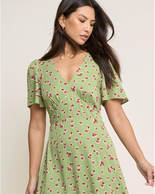Nobody's Child Green Atlas Midi Dress