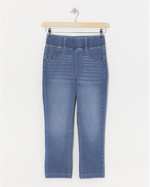 Simply Be Blue Mid Capri Jegging
