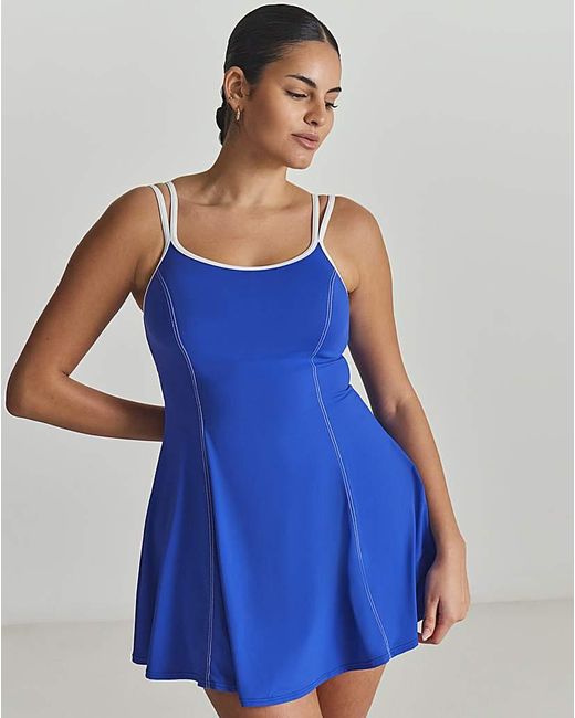 MAGISCULPT Blue Flatter Me Swimdress