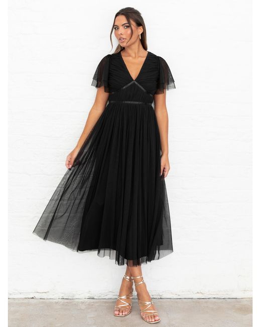 Anaya with love Black Anaya Plain Dress
