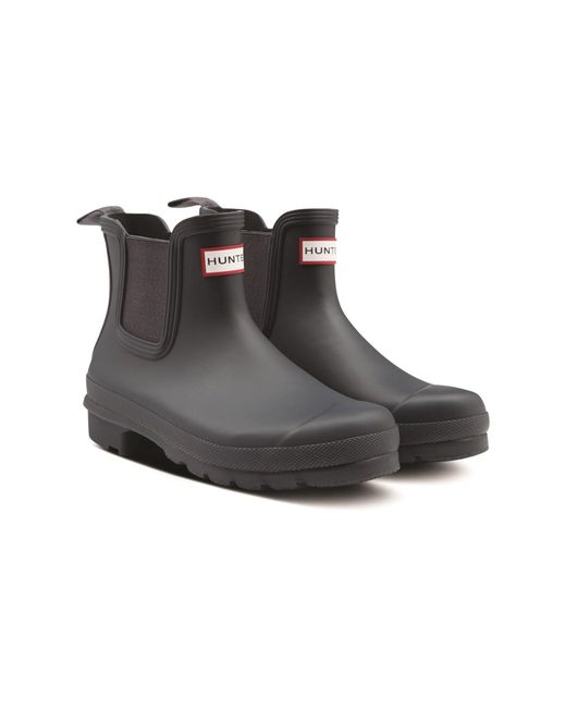 Hunter Black Original Chelsea Boots