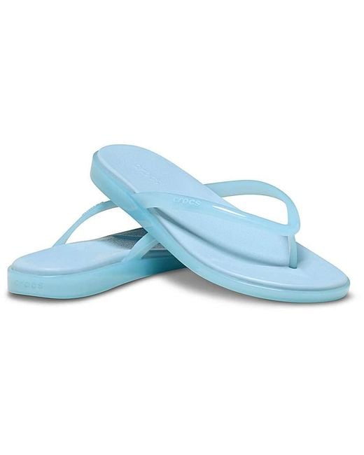 CROCSTM Blue Miami Round Toe Flip Flop