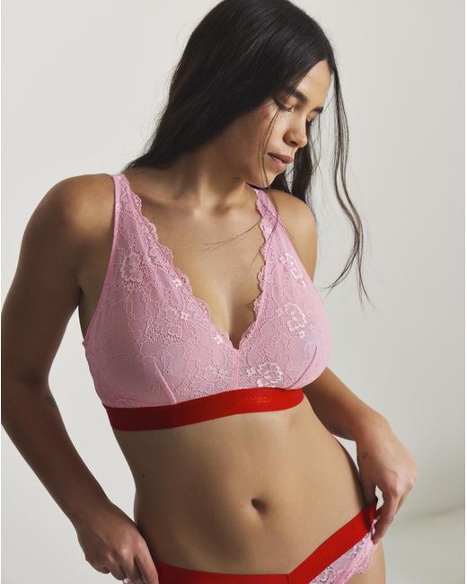 Lemonade Dolls Red Signature Lace Bralette