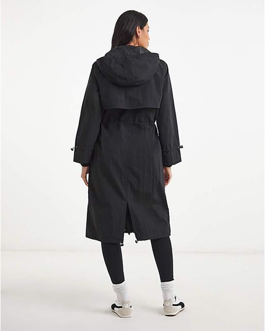 Simply Be Blue Longline Tech Parka