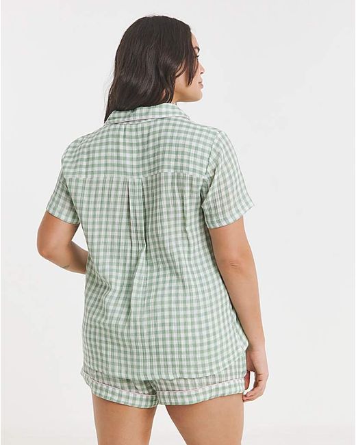 Simply Be Blue Soft Cotton Pj Set