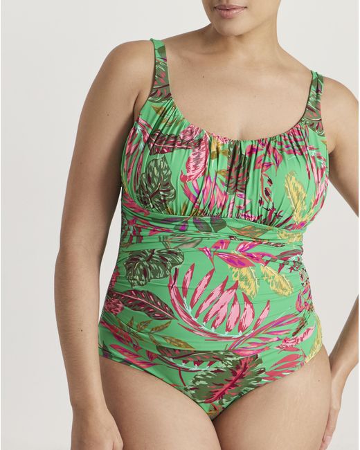 MAGISCULPT Green Contour Shaping Swimsuit