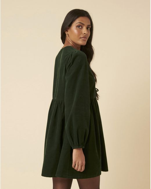 Nobody's Child Green Eden Mini Cord Dress