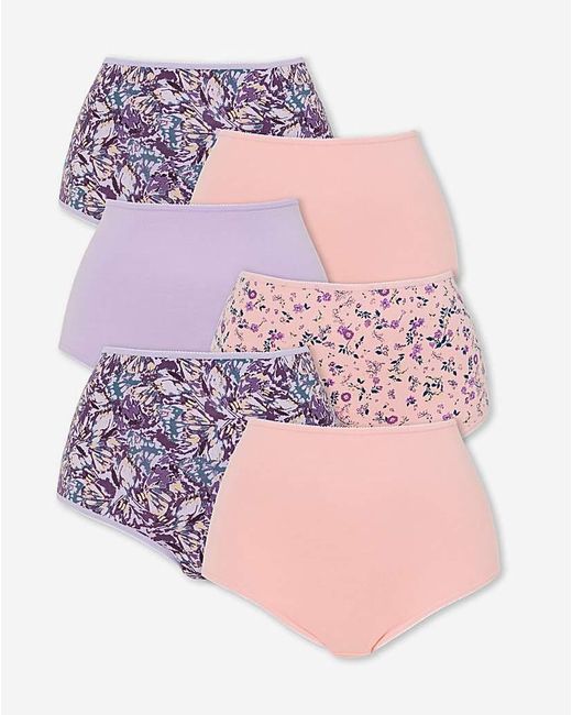 Pretty Secrets Multicolor 6 Pack Full Brief Knickers