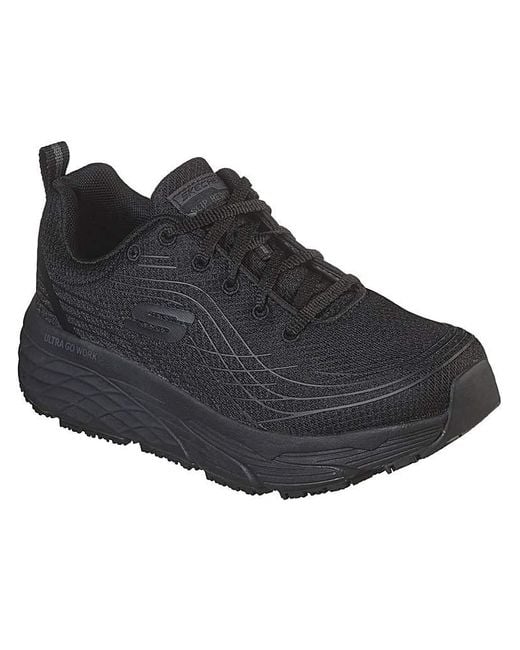 Skechers Black Max Cushion Elite Safety Shoes