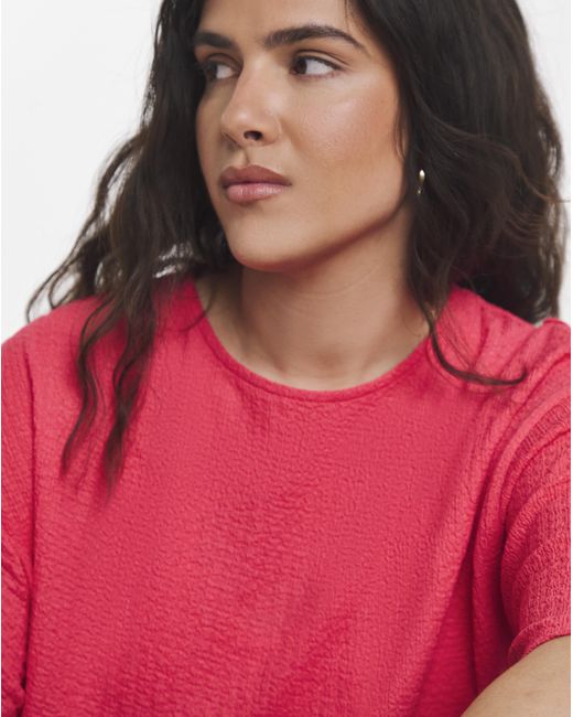 Simply Be Red Kimono Sleeve T-Shirt