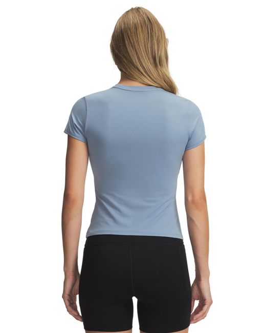 Under Armour Blue Motion Fitted Short Sleeve