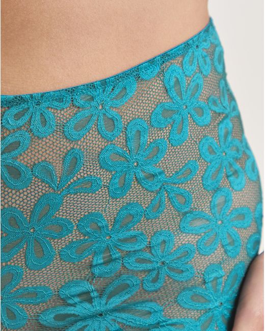 Pretty Secrets Blue 2 Pack Daisy Lace Shorts
