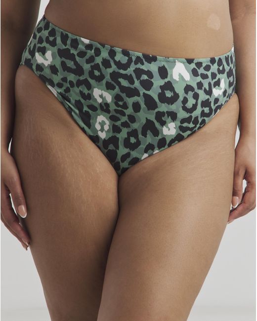 Elomi Green Jungle Bay Mid Rise Bikini Brief
